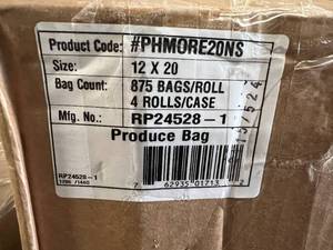 4 x 875ct Rolls of Produce Bags