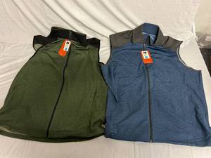2 Storm Creek Twill Fleece Vests - 2XL