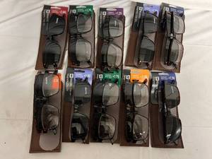 10 M Reader Glasses with Magnetic Polarized Clip Ons