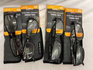 4 Pairs of Foster Grant Carbon Fiber Glasses