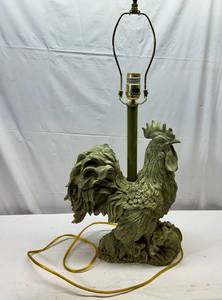 lot 1 image: LL. Rooster Lamp