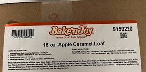 lot 32 image: B. 6x 18oz Apple Carmel Loaf-Ready To Bake