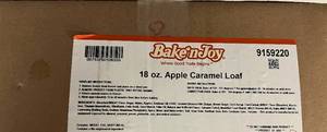 lot 35 image: B. 6x 18oz Apple Carmel Loaf-Ready To Bake