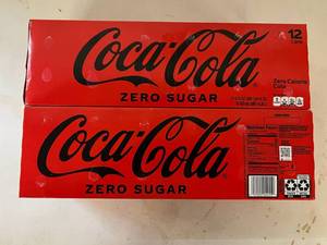 lot 38 image: S. 2x 12pk Coke Zero