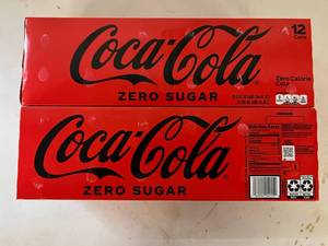 lot 39 image: S. 2x 12pk Coke Zero