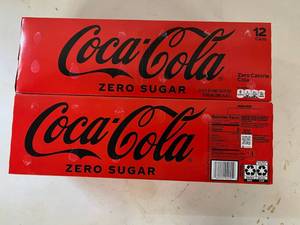 lot 42 image: S. 2x 12pk Coke Zero