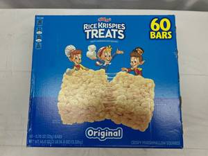 lot 67 image: MM. 60x 0.78oz Bars Rice Krispie Treats