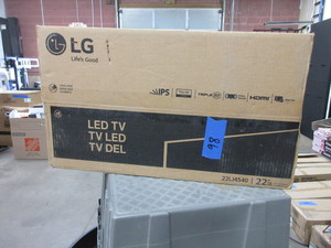lot 98 image: LG 22 LED TV - LIKE NEW CONDITION