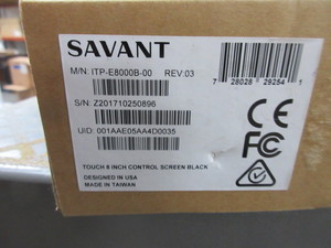 lot 37 image: SAVANT 8 TOUCH SCREEN CONTROLLER - NEW