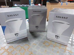 lot 62 image: SAVANT, COLORED, LED, SMART LIGHT BULBS - NEW