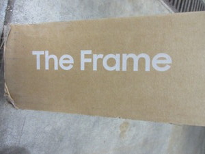 lot 159 image: SAMSUNG 55 FRAME TV BEZEL IN BROWN - NEW