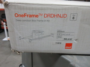 lot 173 image: DMF DEEP JUNCTION BOX FRAME IN KIT - NEW