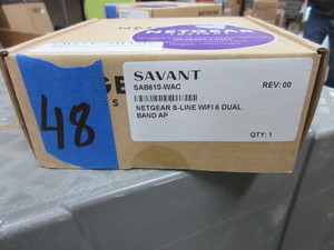 lot 48 image: SAVANT NETGEAR WIFI 6 DUAL BAND ACCESS POINT - NEW