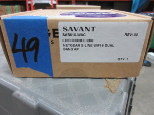 lot 49 image: SAVANT NETGEAR WIFI 6 DUAL BAND ACCESS POINT - NEW