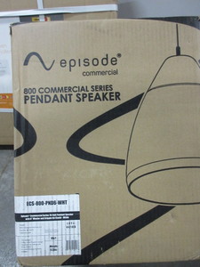 lot 140 image: EPISODE COMMERCIAL 800 SERIES SINGLE PENDANT SPEAKER - NEW