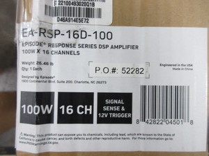 lot 141 image: EPISODE DSP 100 X 16 AMPLIFIER - NEW