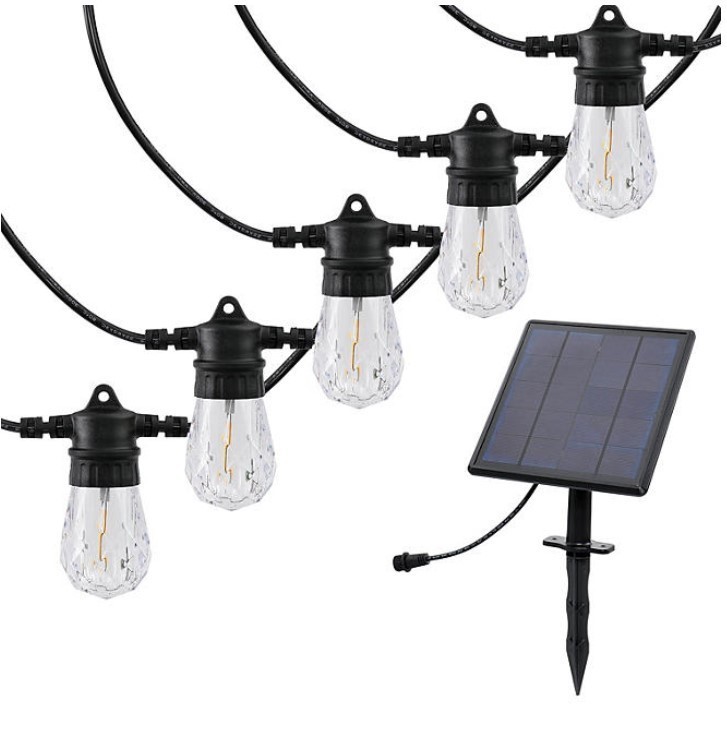 lot 715 image: Westinghouse 36 Vintage Warm White Solar Powered LED String Lights