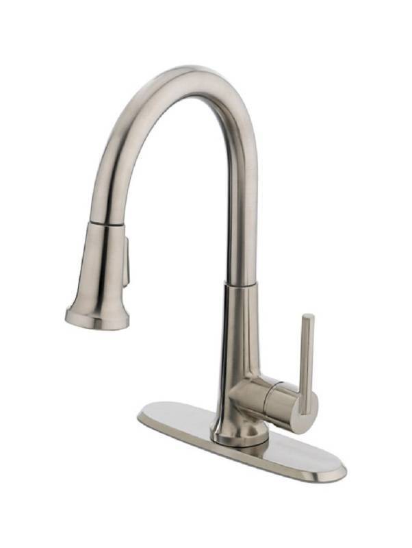 lot 941 image: OAKBROOK 4877338 TUCANA Motion Activated Kitchen Faucet Brushed Nickel