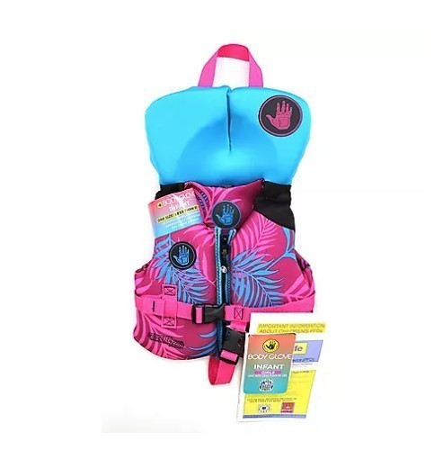 lot 388 image: NEW Body Glove Infant Girls U.S. Coast Guard-Approved PFD (One Size, less than 30 lbs.)