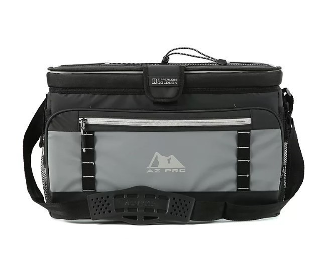 lot 393 image: NEW AZ Pro 48 Can Zipperless Cooler - BlackGray