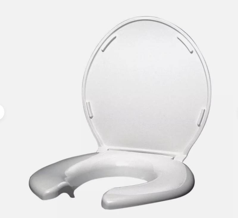 lot 368 image: Comfort Seats Big John Open Front Round Toilet Seat White