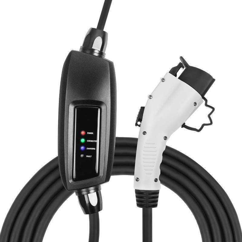 lot 346 image: Lectron 110V 16 Amp Level 1 EV Charger with 21ft Extension Cord J1772 Cable & Nema 5-15 Plu