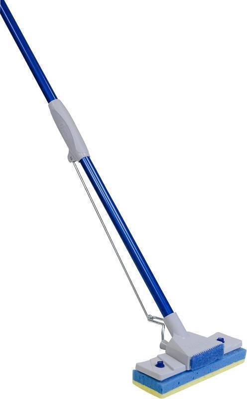 lot 185 image: NEW Quickie 833826 Quickie Super Cell 48-Inch Handle Sponge Mop