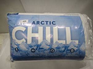 lot 408 image: NEW Arctic Chill Super Soft Cooling Fabric Bed Pillow, 2 pack, White