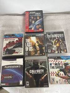 lot 14 image: Lot of 6 PS3 Games & Sega Genesis Star Trek
