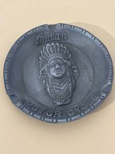 lot 58 image: Indian Motorcycle Aluminum Ashtray 5 12 Wide