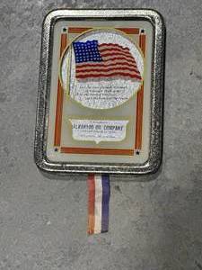lot 66 image: Alvarado Oil Company Framed Patriotic Sign