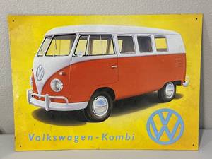 lot 77 image: Volkswagen-Kombi Metal Sign 11x16