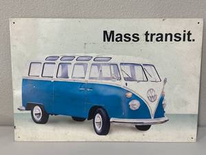 lot 78 image: VW Mass Transit Metal Sign 11x16