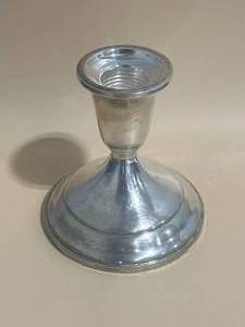 lot 88 image: .925 Silver Weighted Candlesticks Holder 9.55 oz