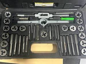 lot 96 image: 40pc Tap & Die Set and Step Garbage Can
