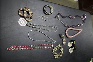 lot 285 image: Assorted Fashion Jewelry Lot - Necklaces, Bracelets, Earrings