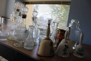 lot 361 image: Collection of Decorative Glassware and Ceramic Bells