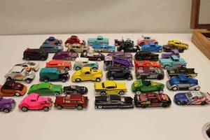 lot 408 image: Lot of 48 Die-Cast Toy Cars in Various Models and Colors