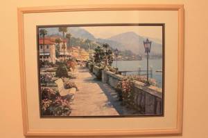 lot 443 image: Framed Artwork of a Coastal Pathway by Behrens