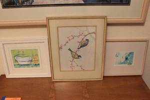lot 448 image: Assorted Framed Artwork Lot - 3 Pieces