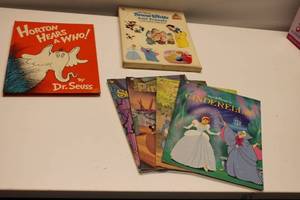 lot 473 image: Lot of Disney Golden Books and Dr. Seuss Book