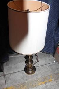 lot A-489 image: Stiffel Brass Table Lamp with Shade