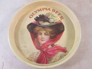 (CSB) Vintage Metal Olympia Beer Se...