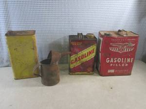 (EW3) 2 Vintage Gas Cans, Other Can...