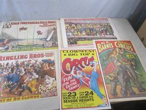 (CNTR) 4 Vintage 1960 Circus Poster...
