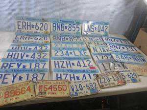 (EW5) Assorted Minnesota License Pl...