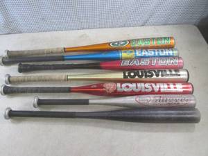 (F-1) 7 Aluminum Bats - Easton  Lo...