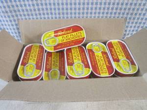 (B-1) Box of 25 Cans Flat Fillets o...
