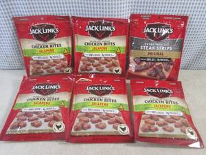 (B-3) 6 Bags of Jack Links 5 Jalape...