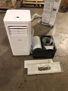 Vissani 5,000 BTU 115-Volt Portable Air Conditioner for 150 sq. ft. Rooms with Dehumidifier and Remote in White Customer Returns See Pictures